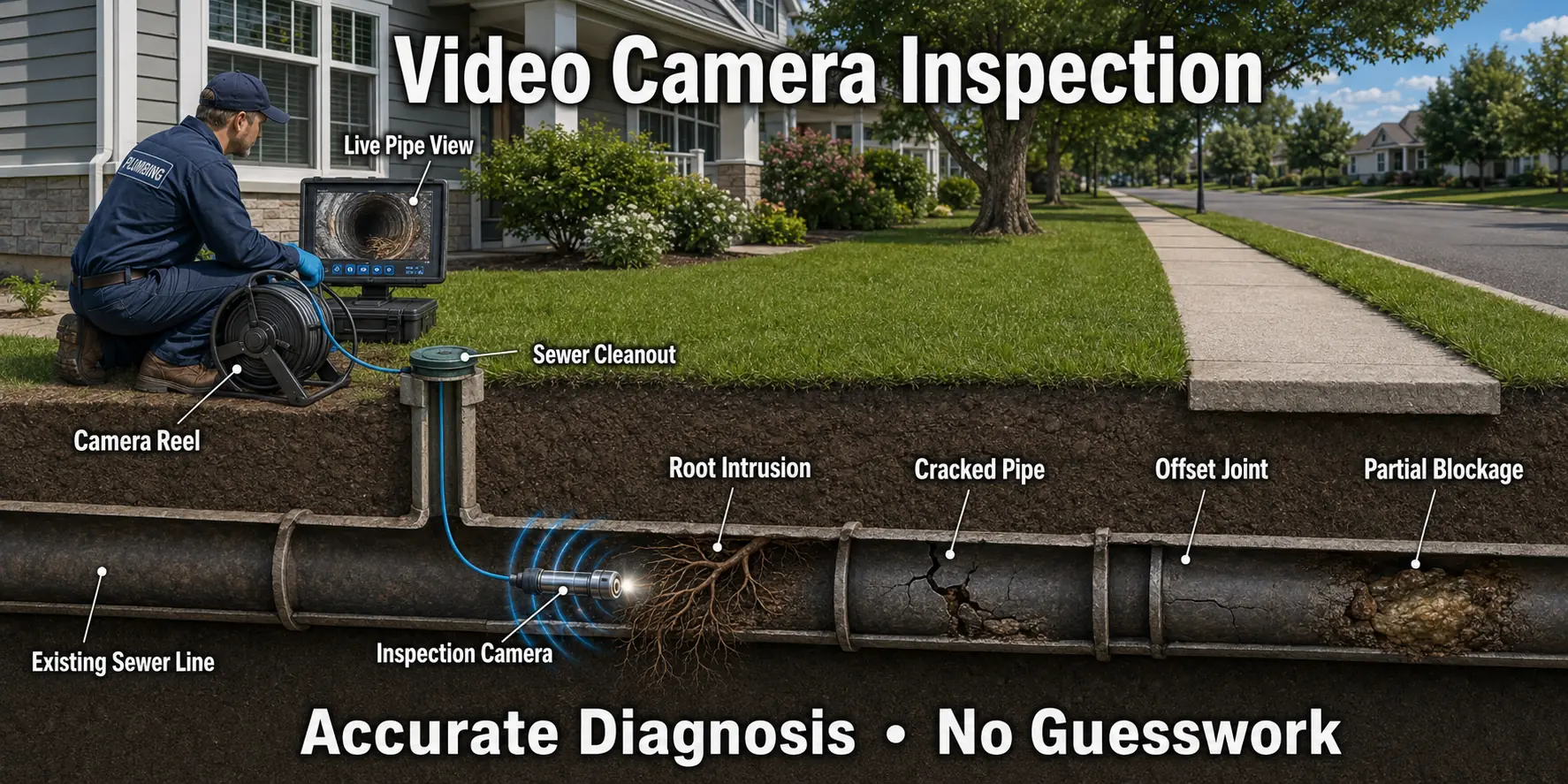 Arlington Virginia Video Camera Pipe Inspection